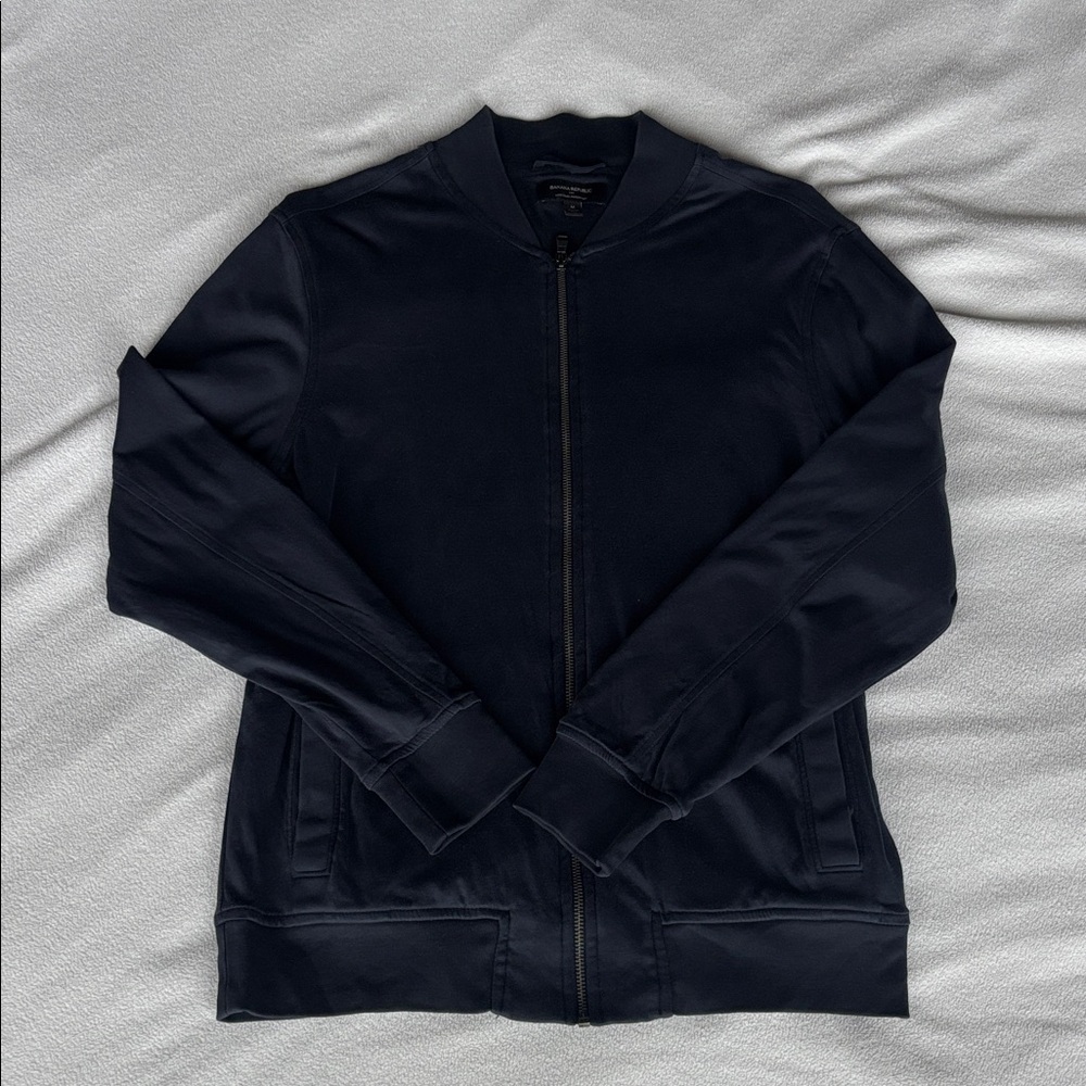 Men’s Size: M, Banana Republic Navy crew collar Jacket